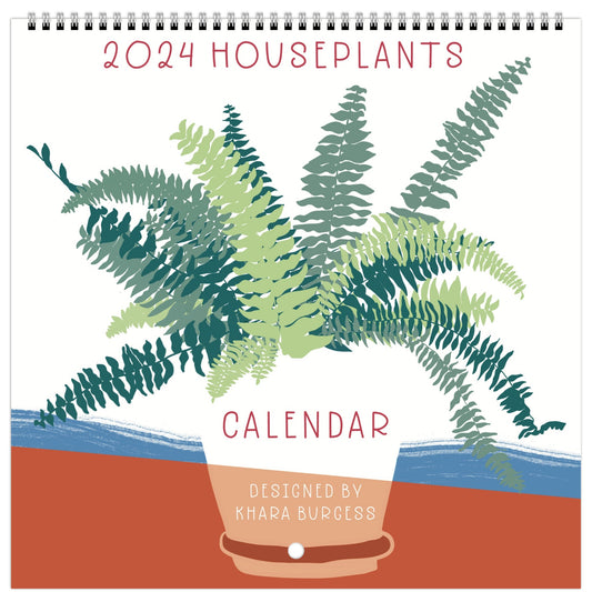 2024 Illustrated Houseplant Wall Calendar